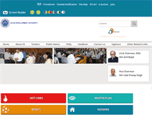 Tablet Screenshot of dda.org.in