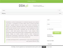 Tablet Screenshot of dda.pl
